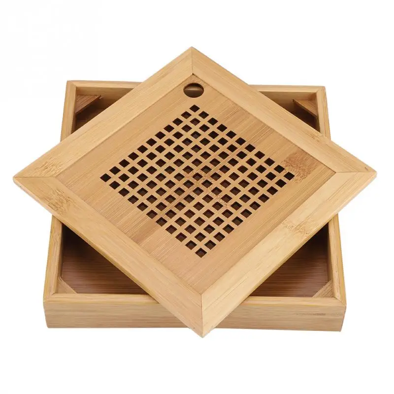 Mini Square Bamboo Tea tray Drainage Water storage Kung Fu Tea set room Board table Chinese tea cup ceremony tools
Mini Square Bamboo Tea tray Drainage Water storage Kung Fu Tea set room Board table Chinese tea cup ceremony tools