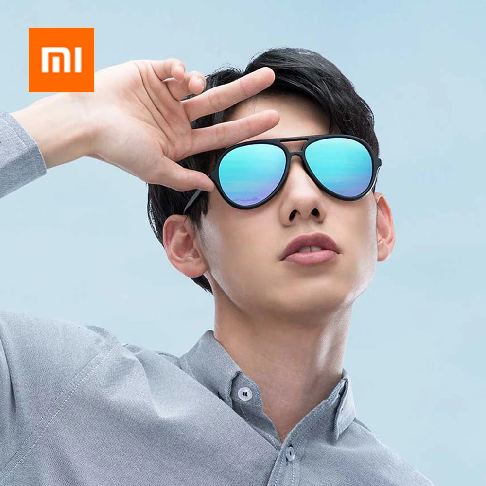 

Original Xiaomi Mijia Youpin TS Ice Blue Aviator Sunglasses for man and woman Polarized lens Sunglasses For Mi Smart Home