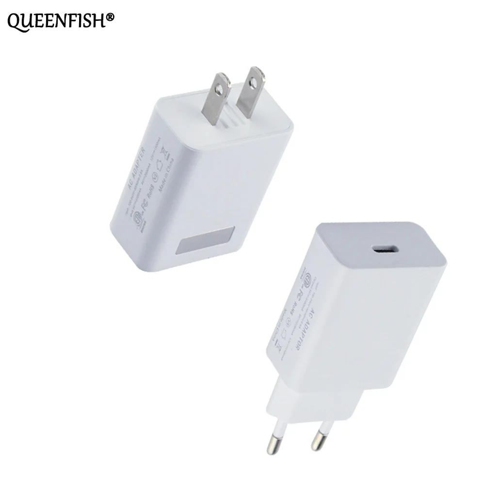 QUEEFISH 18W USB C PD Charger Samsung Type c 3.0 Fast charging for Huawei Travel Wall Mobile Phone Charge For IPhone iPad Apple
QUEEFISH 18W USB C PD Charger Samsung Type c 3.0 Fast charging for Huawei Travel Wall Mobile Phone Charge For IPhone iPad Apple