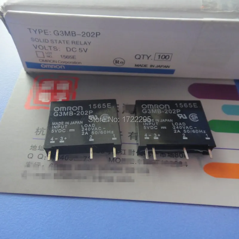 Free Shipping 2PCS New Original Solid State Relay G3MB-202P DC-AC PCB SSR In 5VDC,Out 240V AC 2A
Free Shipping 2PCS New Original Solid State Relay G3MB-202P DC-AC PCB SSR In 5VDC,Out 240V AC 2A