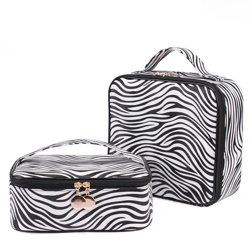 Brand Female High Quality Professional Makeup Organizer Bolso Mujer Cosmetic Bag Zebra Pattern Storage case Multilayer Suitcase
Brand Female High Quality Professional Makeup Organizer Bolso Mujer Cosmetic Bag Zebra Pattern Storage case Multilayer Suitcase