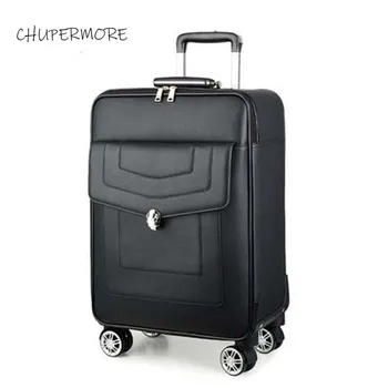 Chupermore Fashion Brand PU Leather Rolling Luggage Spinner Women waterproof Password Suitcase Wheels Cabin Trolley
Chupermore Fashion Brand PU Leather Rolling Luggage Spinner Women waterproof Password Suitcase Wheels Cabin Trolley
