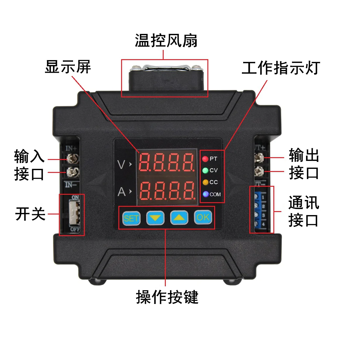 DPM8600 Programmable Digital DC Step-down Power Supply DC Constant Voltage Constant Current Isolation 485 Communication
DPM8600 Programmable Digital DC Step-down Power Supply DC Constant Voltage Constant Current Isolation 485 Communication