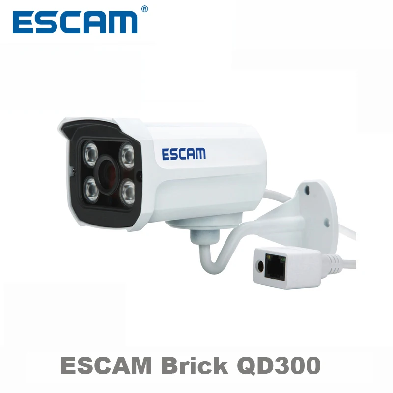 

Escam QD300 Mini Bullet IP Camera 1.0 MP HD 720P Onvif P2P IR Outdoor Surveillance Night Vision Infrared Security CCTV Camera