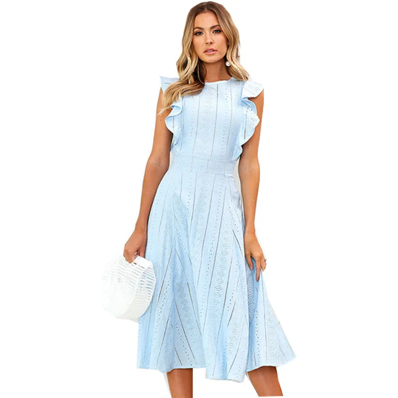 Women summer dress 2019 new Summer Style Zipper Irregular Round Neck stripe Lace knee length Dresses vestidos de festa OYM0815
Women summer dress 2019 new Summer Style Zipper Irregular Round Neck stripe Lace knee length Dresses vestidos de festa OYM0815