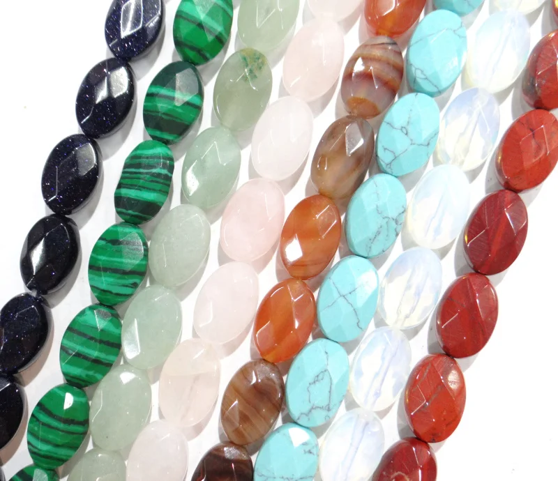 wholesale 17pcs Natural Stone Faceted Oval Shape tiger eye stone Loose Spacer Beads for Jewelry Making Diy Bracelet 13x8mm
wholesale 17pcs Natural Stone Faceted Oval Shape tiger eye stone Loose Spacer Beads for Jewelry Making Diy Bracelet 13x8mm