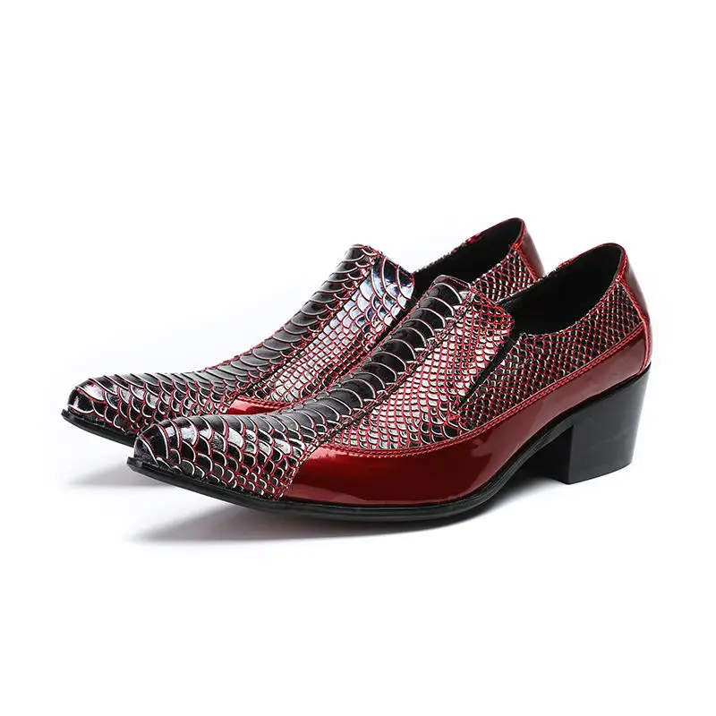 Classic Fashion New Men's Dresses Party Leather Shoes Red and Black Fish Scales Tip Handmade Leather Shoes
Classic Fashion New Men's Dresses Party Leather Shoes Red and Black Fish Scales Tip Handmade Leather Shoes