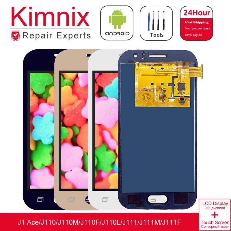 Регулировка яркости ЖК дисплея для Samsung J1 Ace J110 SM J110F J110H J110FM дисплей кодирующий