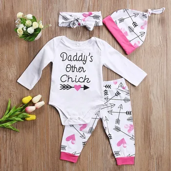 4Pcs Set Newborn Baby Girl Boy Clothing Set Tops Bodysuits Long Sleeve Pants Headband Hat Cotton Clothes Outfits
4Pcs Set Newborn Baby Girl Boy Clothing Set Tops Bodysuits Long Sleeve Pants Headband Hat Cotton Clothes Outfits
