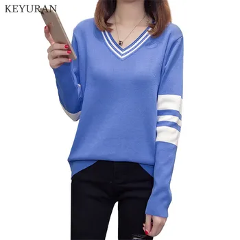 Oversize 4XL 2020 New V Neck Striped Sweater Women Autumn Winter Long Sleeve Casual Loose Knitted Pullovers Female Streetwear
Oversize 4XL 2020 New V Neck Striped Sweater Women Autumn Winter Long Sleeve Casual Loose Knitted Pullovers Female Streetwear