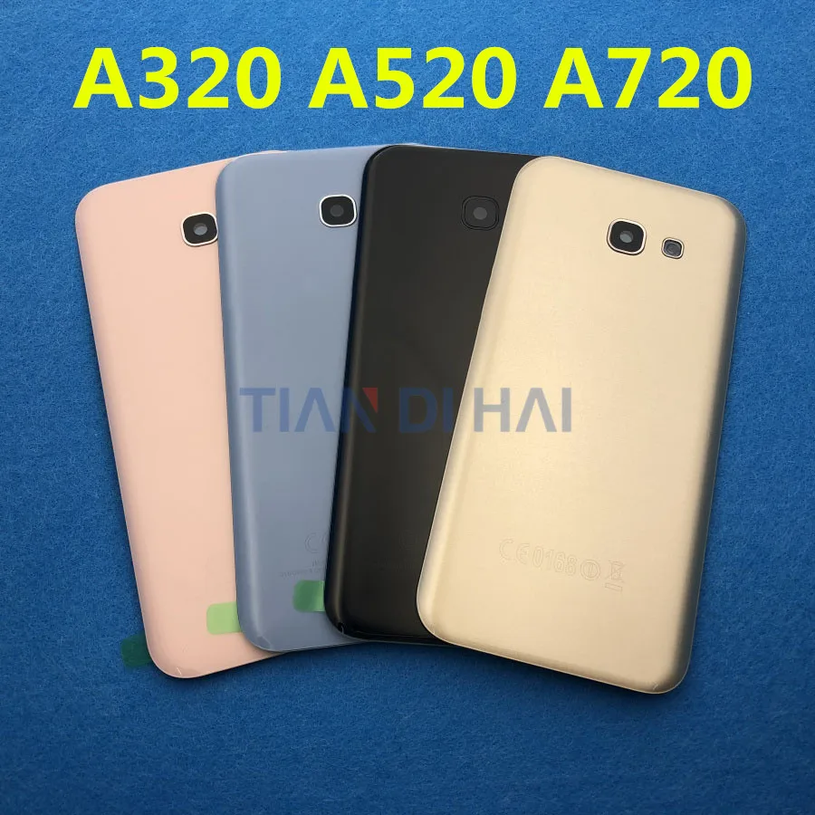 Задняя стеклянная крышка для SAMSUNG Galaxy A3/A5/A7 2017 запасной корпус задней панели A320 A520