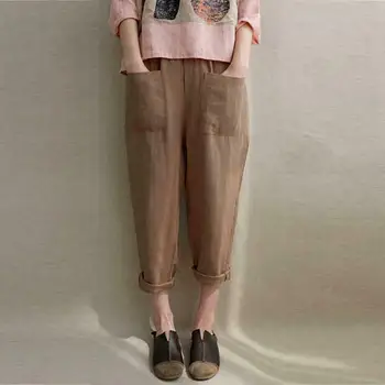 New Women Ladies Casual Loose High Waist Long Pants Linen Cotton Elastic Trouser Female Summer Casual Loose Trouser
New Women Ladies Casual Loose High Waist Long Pants Linen Cotton Elastic Trouser Female Summer Casual Loose Trouser