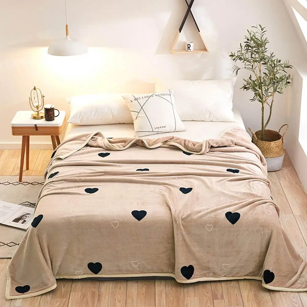 2019 Black Hearts Light Tan Soft Print Double-side Blankets Throws Flannel Fleece Microfiber Plaids Bedsheet Polyester
2019 Black Hearts Light Tan Soft Print Double-side Blankets Throws Flannel Fleece Microfiber Plaids Bedsheet Polyester