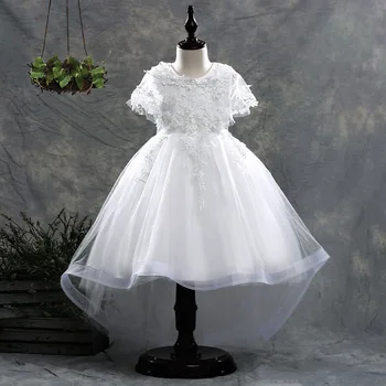 Fomal Gown Children Lace appliques Girls Dresses Party Ball Gown Kids Wedding Evening Prom Trailing dress For 6 8 10 12 14 Years
Fomal Gown Children Lace appliques Girls Dresses Party Ball Gown Kids Wedding Evening Prom Trailing dress For 6 8 10 12 14 Years