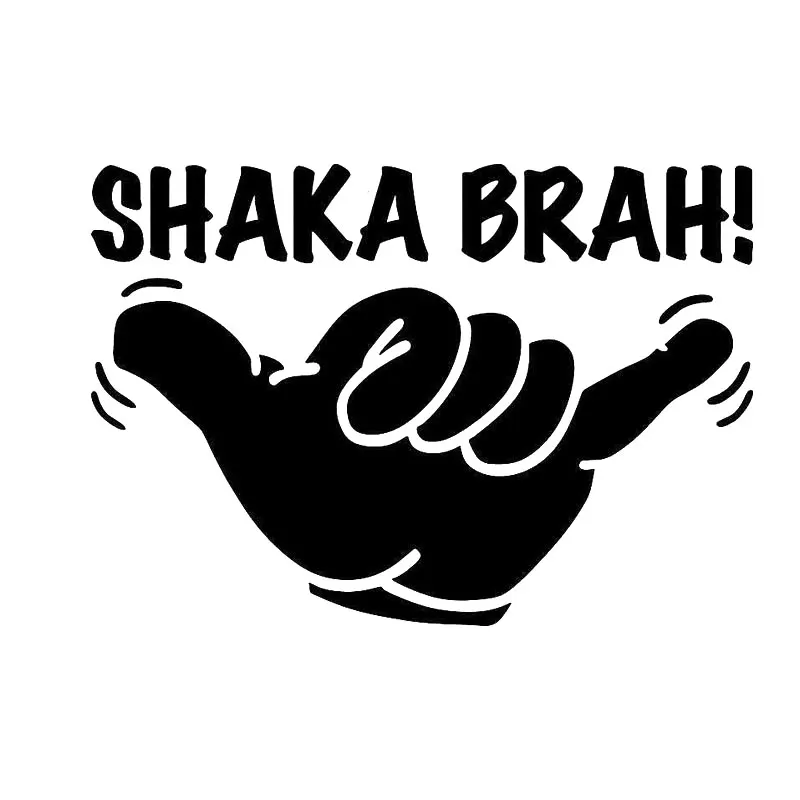 14CM*9.9CM Shaka Brah Hawaii Aloha Surf Car Sticker And Decals Motorcycle Car Styling Accessories Black Sliver C8-0758
14CM*9.9CM Shaka Brah Hawaii Aloha Surf Car Sticker And Decals Motorcycle Car Styling Accessories Black Sliver C8-0758