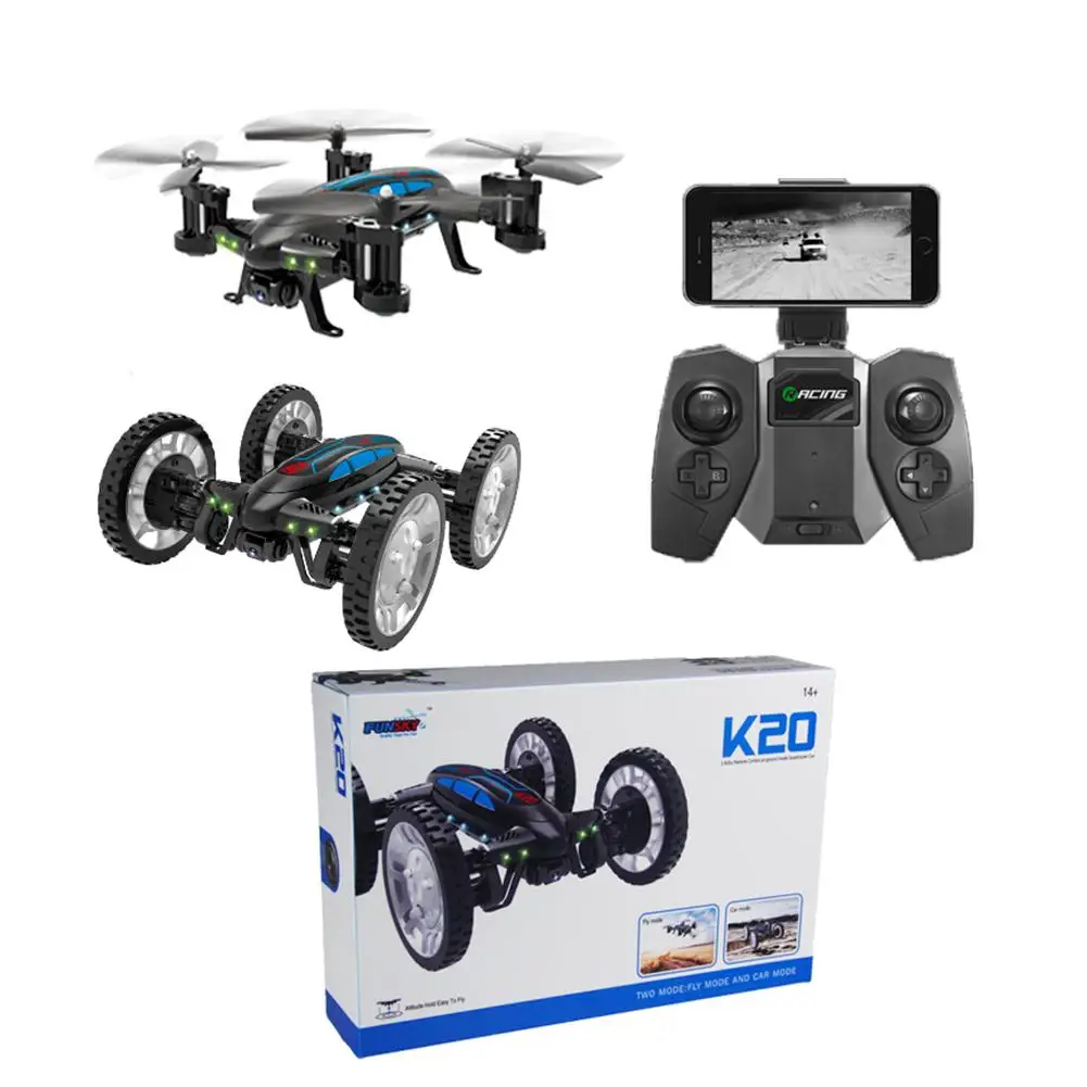 children toy RC Car aircraft K20 Air land Flying Car RC Quadcopter Remote Control Car USB Basic Version RC Electric Car
children toy RC Car aircraft K20 Air land Flying Car RC Quadcopter Remote Control Car USB Basic Version RC Electric Car