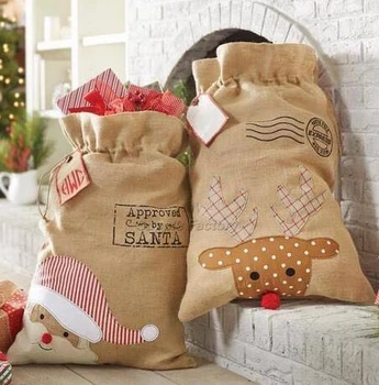 100pcs/lot new arrival popular Christmas santa sack burlap santa gift bags santa sack for Christmas
100pcs/lot new arrival popular Christmas santa sack burlap santa gift bags santa sack for Christmas