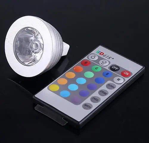 6PCS/lot, Free shipping MR16 RGB LED Lamp 12V 16 Colors changing 3W LED Bulb Spotlight light with Remote Control lighting
6PCS/lot, Free shipping MR16 RGB LED Lamp 12V 16 Colors changing 3W LED Bulb Spotlight light with Remote Control lighting