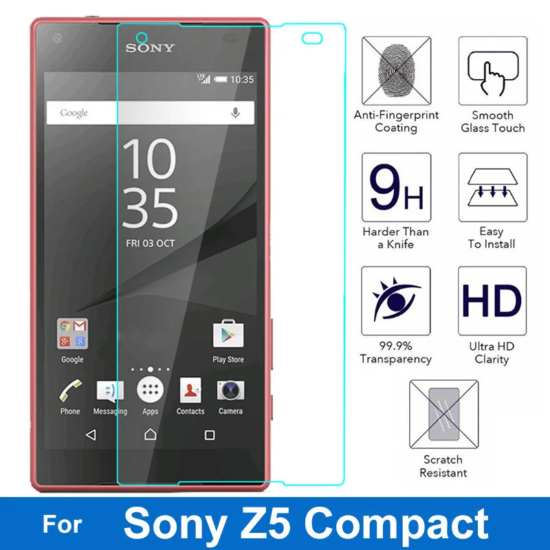 Закаленное стекло премиум класса 9H для Sony Xperia Z5 Compact mini Z5mini Z5C E5823 E5803 защитная