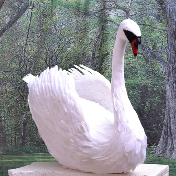 big new beautiful simulation swan toy Foam and feathers large white swan gift about 75cm 2415
big new beautiful simulation swan toy Foam and feathers large white swan gift about 75cm 2415