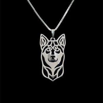 Lapponian Herder (Lapinporokoira) pendant necklace gold silver plated Simple abstract animal jewelry free ship 12pcs/lot 
Lapponian Herder (Lapinporokoira) pendant necklace gold silver plated Simple abstract animal jewelry free ship 12pcs/lot