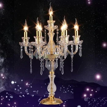 European luxury crystal table lamp bedroom bedside highend hotel villa living room creative table lamp Classic table lamps
European luxury crystal table lamp bedroom bedside highend hotel villa living room creative table lamp Classic table lamps