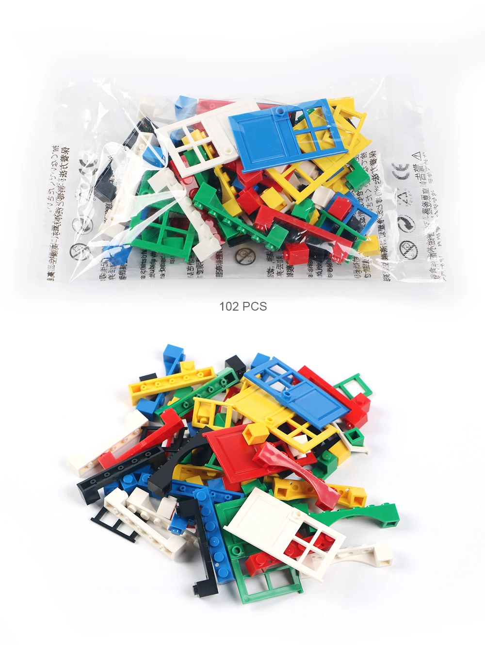 102pcs Door & Window Brick DIY House Building Blocks 102pcs Door & Window Brick DIY House Building Blocks