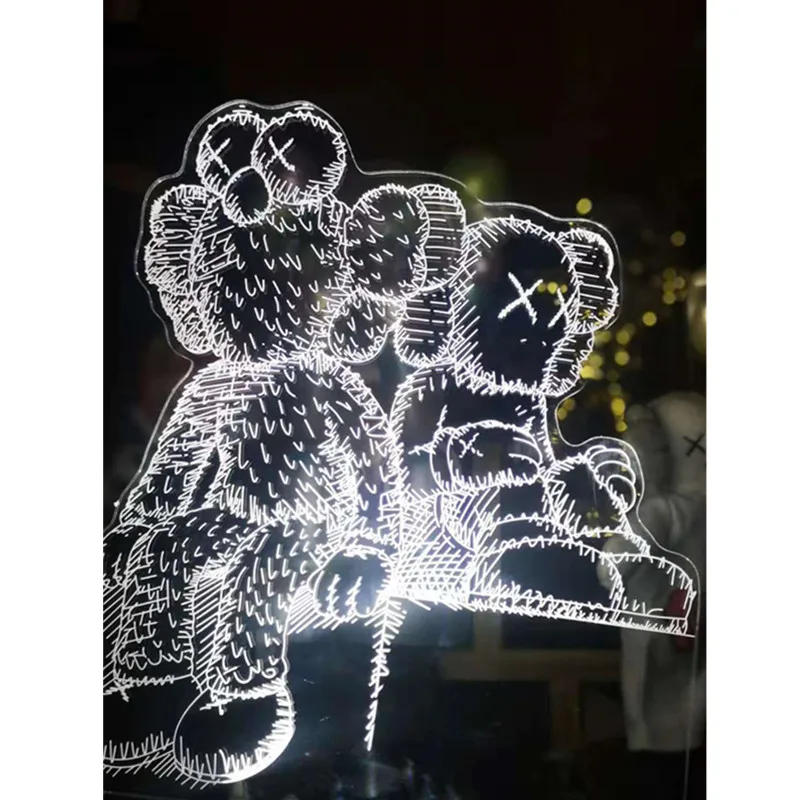 35CM Night light KAWS 3D Stereo Original Fake BBF 3D Light Visual Stereo Lamp With LED Light Street Art Action Figure Toy M136
35CM Night light KAWS 3D Stereo Original Fake BBF 3D Light Visual Stereo Lamp With LED Light Street Art Action Figure Toy M136