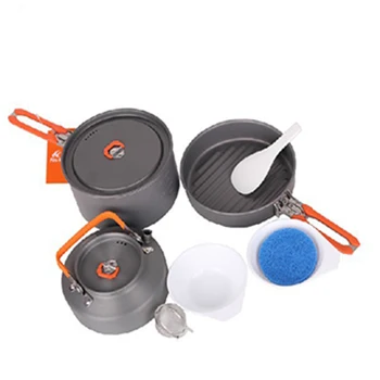 Fire Maple 2-3 Person Camping Cooking Set Medium Pot & Frying Pan & Tea Pot Hiking Camp Cook Set Utensils For Tourism Feast 2
Fire Maple 2-3 Person Camping Cooking Set Medium Pot & Frying Pan & Tea Pot Hiking Camp Cook Set Utensils For Tourism Feast 2