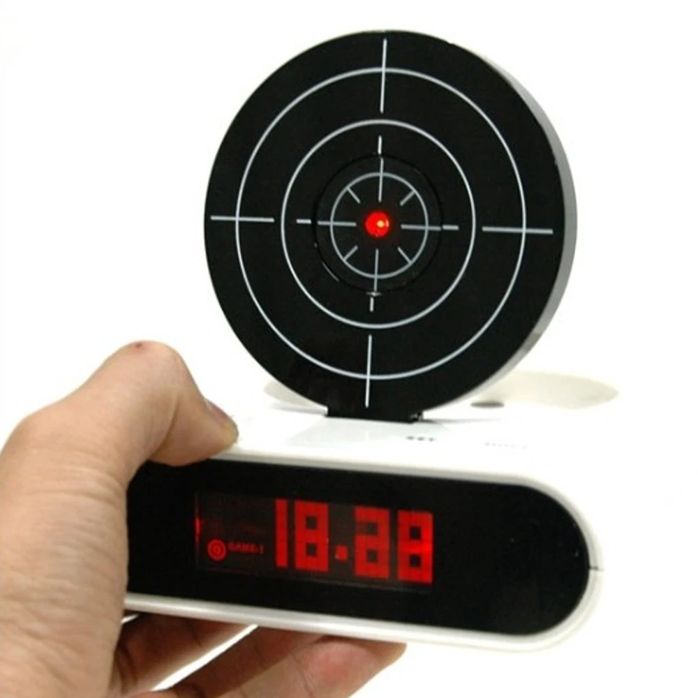 Target Shooting Game Toy Home Desk Decoration Props Gift Novelty LCD Gun Alarm Clock with Recording Function Funny Infrared
Target Shooting Game Toy Home Desk Decoration Props Gift Novelty LCD Gun Alarm Clock with Recording Function Funny Infrared