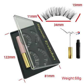 Magnetic Eyeliner Kit And 3D Magnetic Eyelash Reusable Synthetic Fiber False Lashes Natural Liquid Eyeliner Magnetic
Magnetic Eyeliner Kit And 3D Magnetic Eyelash Reusable Synthetic Fiber False Lashes Natural Liquid Eyeliner Magnetic