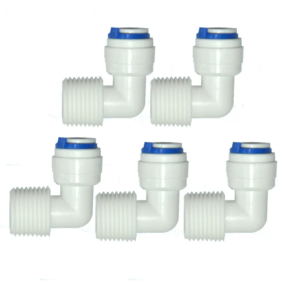 5PCS 1/2" external thread to 3/8" elbow connector RO Water Fitting Tune Quick Connect Reverse Osmosis White fast connection
5PCS 1/2" external thread to 3/8" elbow connector RO Water Fitting Tune Quick Connect Reverse Osmosis White fast connection