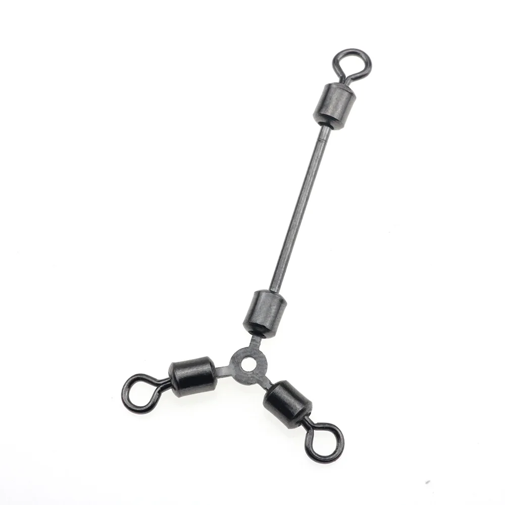 Rompin 10pcs/lot Fishing Swivels Ball Bearing Rolling Swivel Fishing Connector Accessories Sea Fishing 3 Way Swivel Connector
Rompin 10pcs/lot Fishing Swivels Ball Bearing Rolling Swivel Fishing Connector Accessories Sea Fishing 3 Way Swivel Connector