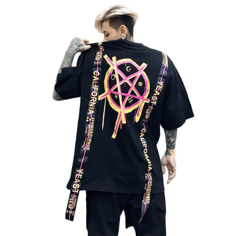 2018 The streets to Summer streetwear Hip Hop leisure pentagram T-Shirt Men dressed Women OF printing cotton Hip Hop T-Shirt Men
2018 The streets to Summer streetwear Hip Hop leisure pentagram T-Shirt Men dressed Women OF printing cotton Hip Hop T-Shirt Men