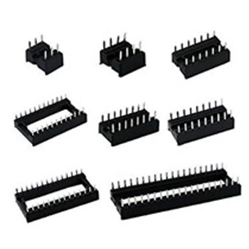 Двухрядные DIP IC розетки с шагом 2,54 мм, адаптер паяльного типа 6,8,14,16,18,24,28,40 P, электронные компоненты, гнездовой адаптер, соединитель
Двухрядные DIP IC розетки с шагом 2,54 мм, адаптер паяльного типа 6,8,14,16,18,24,28,40 P, электронные компоненты, гнездовой адаптер, соединитель