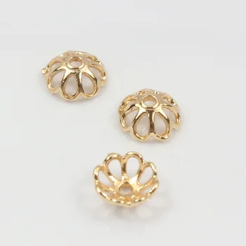 KC Gold color Dimensional hollow beads end cap flower slice copper torus for DIY jewelry accessories 8mm 20pcs
KC Gold color Dimensional hollow beads end cap flower slice copper torus for DIY jewelry accessories 8mm 20pcs