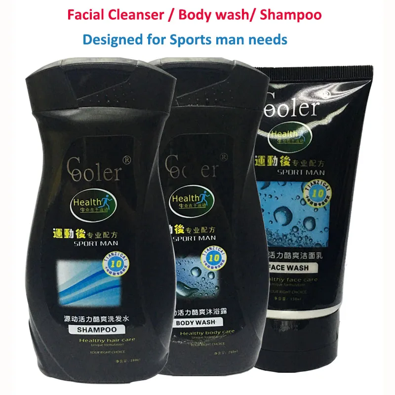 

Shampoo & Body Wash & Facial Cleanser Beauty Care Sets Oil Control Moisturizing Refreshing After Sports Healty Treatment Product