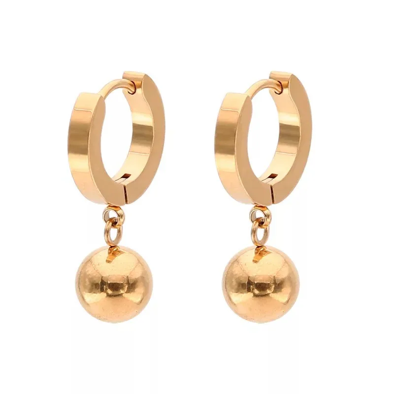 New Trendy Stainless Steel Ball Stud Earrings for Women Gold/ Silver/Black Ear Piercings Fashion Jewelry Gifts
New Trendy Stainless Steel Ball Stud Earrings for Women Gold/ Silver/Black Ear Piercings Fashion Jewelry Gifts