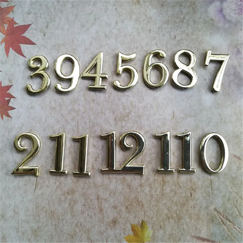 Wholesale 5Sets GOLD or SILVERY Clock Arbic Numbers for DIY Quartz Clock Movement
Wholesale 5Sets GOLD or SILVERY Clock Arbic Numbers for DIY Quartz Clock Movement