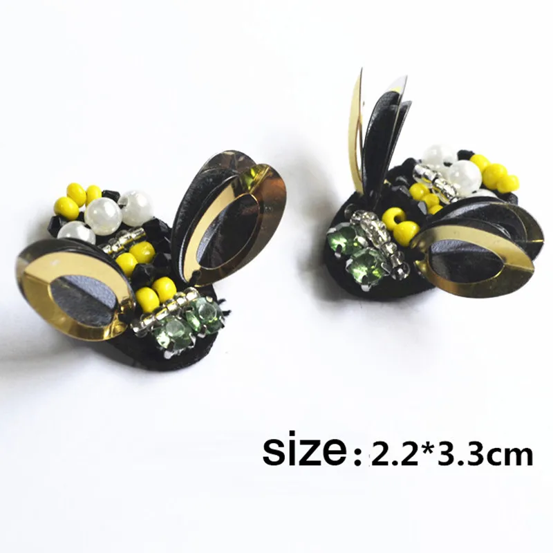 1 pcs honeybee sequins Rhinestones beads appliques patches brooches diy decoration accessories
1 pcs honeybee sequins Rhinestones beads appliques patches brooches diy decoration accessories