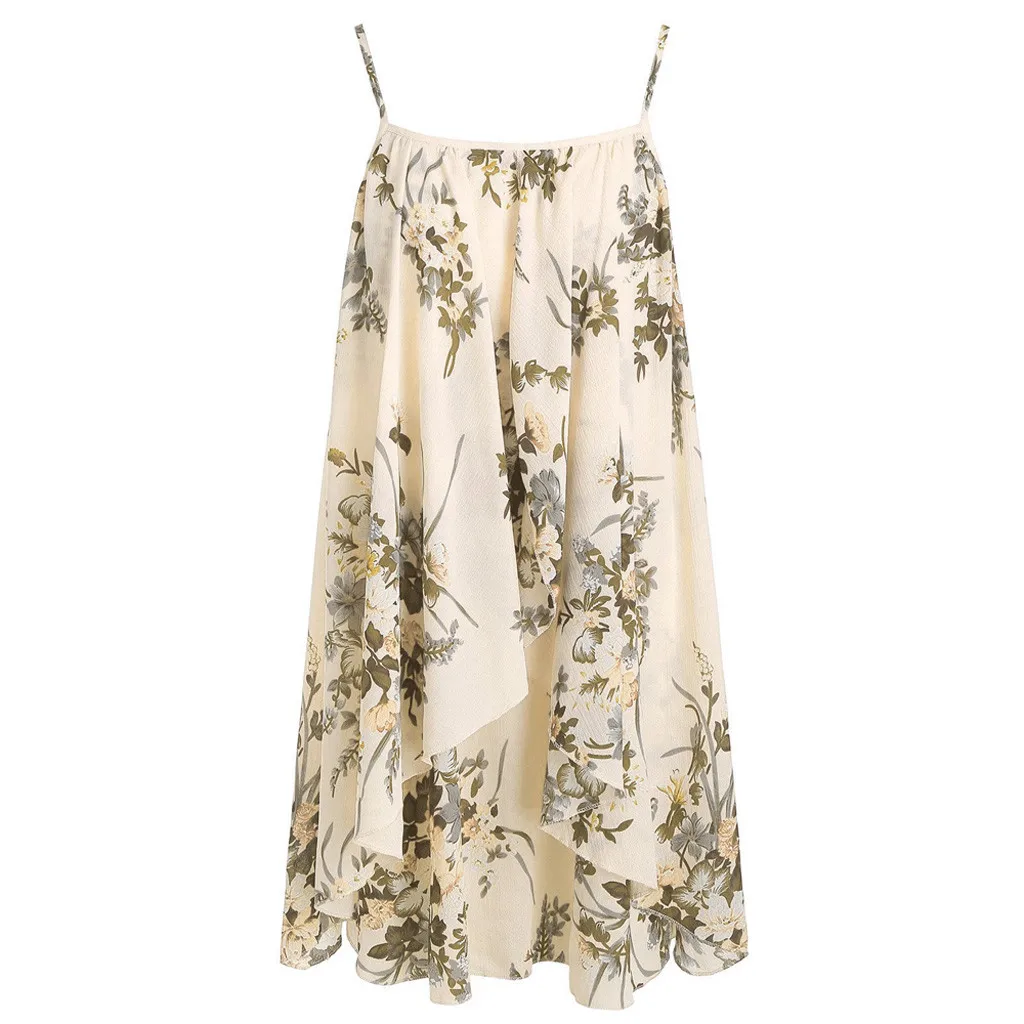 2019 Summer Fashion Women Casual loose Sleeveless Printed Floral Cami Flower polyester Dress L0422
2019 Summer Fashion Women Casual loose Sleeveless Printed Floral Cami Flower polyester Dress L0422