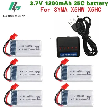 3.7V 1200mAh 25c lipo Battery and Charger for SYMA X5 X5HC X5HW For RC Camera Droens Qaudcopter Spare Battery Parts 
3.7V 1200mAh 25c lipo Battery and Charger for SYMA X5 X5HC X5HW For RC Camera Droens Qaudcopter Spare Battery Parts