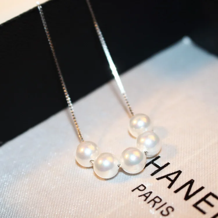 925 Sterling Silver 6/8mm Shell Simulated Pearl Pendant Necklace For Women Female Sterling-Silver-Jewelry Chain PJ8027SP
925 Sterling Silver 6/8mm Shell Simulated Pearl Pendant Necklace For Women Female Sterling-Silver-Jewelry Chain PJ8027SP