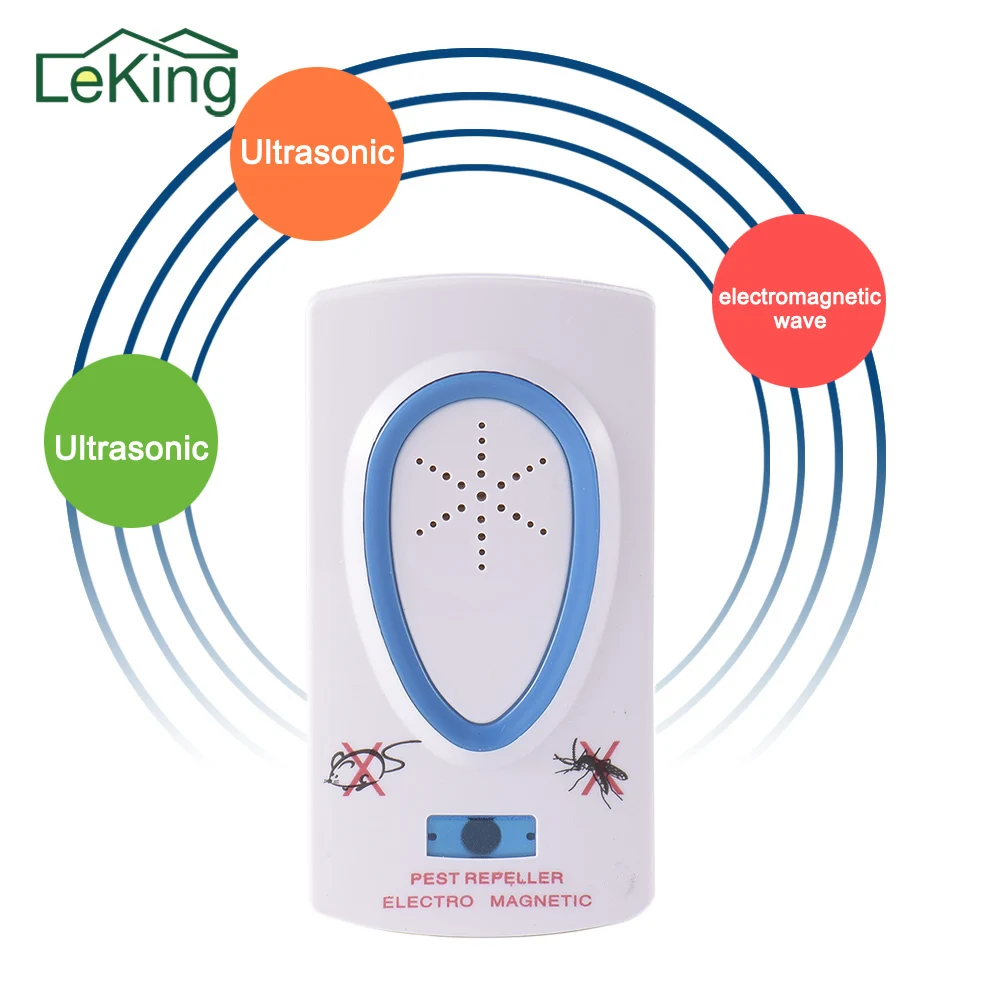 White Pest Repeller Electronic Ultrasonic EU Plug ABS 110-220V Mouse Rat Mosquito Insect Rodent Control For Home Office Use
White Pest Repeller Electronic Ultrasonic EU Plug ABS 110-220V Mouse Rat Mosquito Insect Rodent Control For Home Office Use