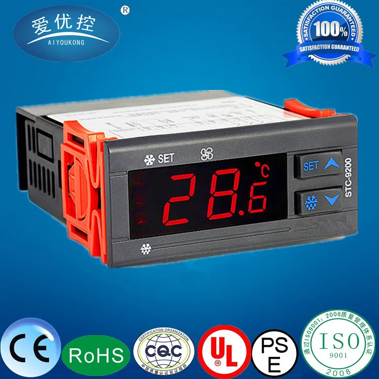Dual Sensor Digital Temperature Controller Thermostat Two Relay Output LCD Temperature Controller For Refrigeration Incubator
Dual Sensor Digital Temperature Controller Thermostat Two Relay Output LCD Temperature Controller For Refrigeration Incubator