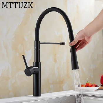 MTTUZK black brass Kitchen Faucet Deck Mount Pull Down Dual Sprayer Nozzle Hot Cold Mixer Water Tap Crane Kitchen Sink faucet
MTTUZK black brass Kitchen Faucet Deck Mount Pull Down Dual Sprayer Nozzle Hot Cold Mixer Water Tap Crane Kitchen Sink faucet