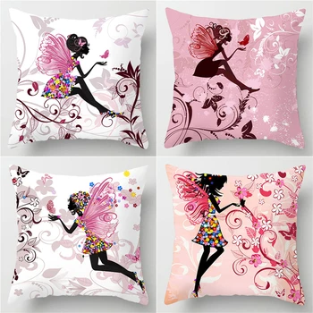 2019 Pink Flower Fairy Pillow Case Polyester Love Home Throw Pillows Soft Decorative Cushion Cover For Sofa Chair Pillow Covers
2019 Pink Flower Fairy Pillow Case Polyester Love Home Throw Pillows Soft Decorative Cushion Cover For Sofa Chair Pillow Covers