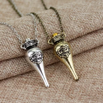 Fashion Felix Felicis Magical Potion Necklace Liquid Luck Bottle Vintage Retro Antique Necklaces Accessories Figure Toys
Fashion Felix Felicis Magical Potion Necklace Liquid Luck Bottle Vintage Retro Antique Necklaces Accessories Figure Toys