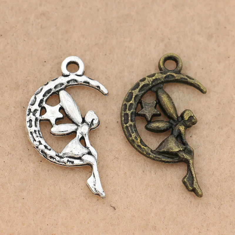 KJjewel Antique Silver Plated Angel Fairy Charm Pendant fit Bracelet Necklace Jewelry DIY Making Accessories 25x14mm
KJjewel Antique Silver Plated Angel Fairy Charm Pendant fit Bracelet Necklace Jewelry DIY Making Accessories 25x14mm