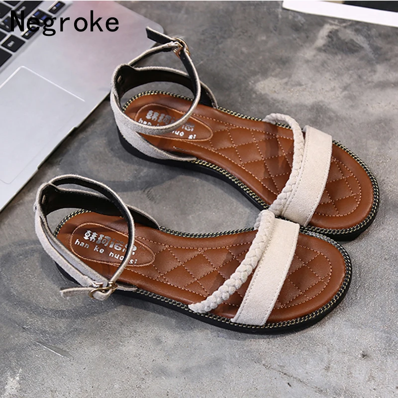 2019 New Summer Women Flat Sandals Suede Leather Sandals Female Soft Bottom Beach Footwear Comfortable Women's Shoes
2019 New Summer Women Flat Sandals Suede Leather Sandals Female Soft Bottom Beach Footwear Comfortable Women's Shoes